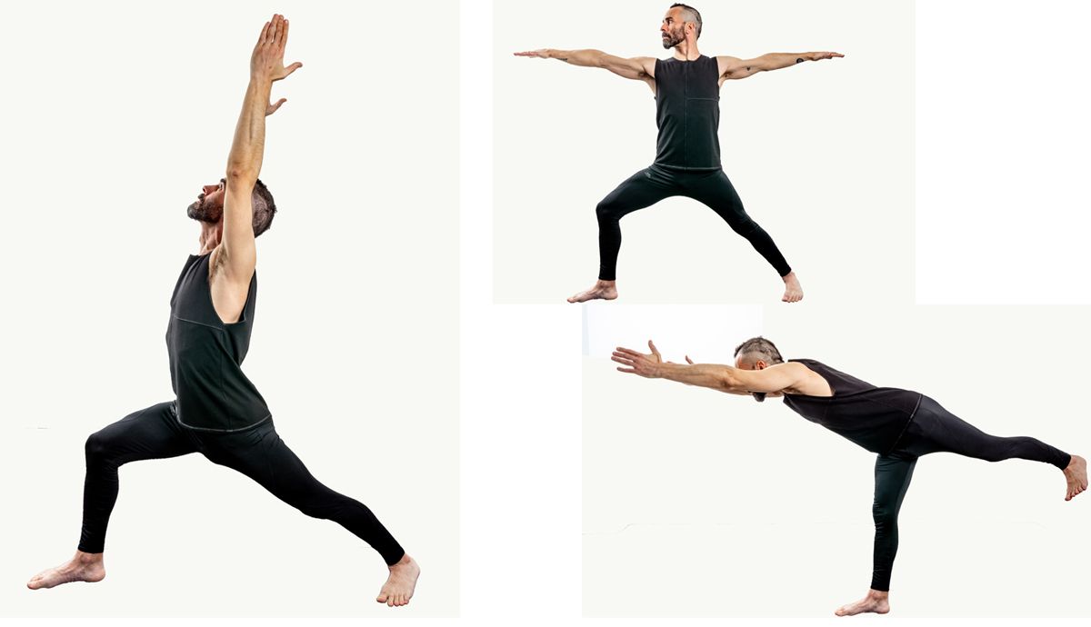 Posturas de los Guerreros en Yoga con video