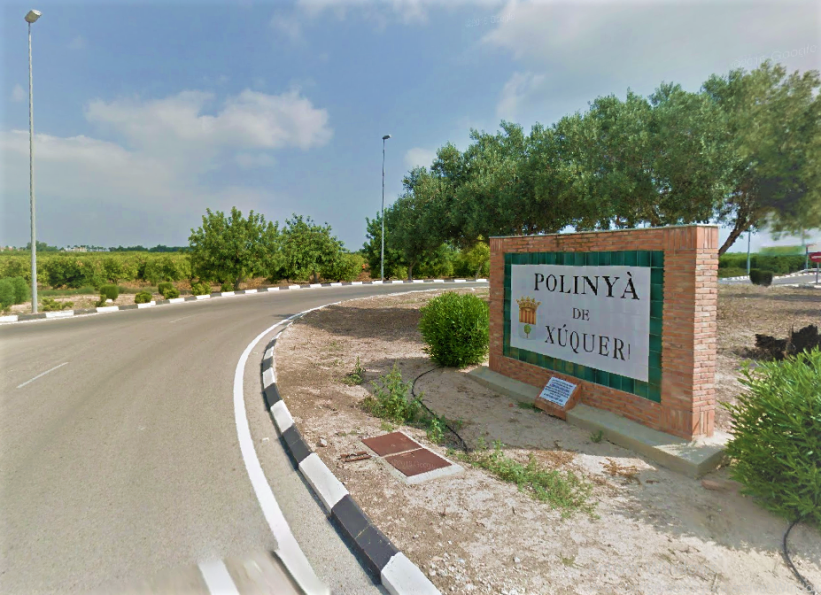 Polinya de Xuquer, localidad en la que ocurrió el moral incidente del ciclista