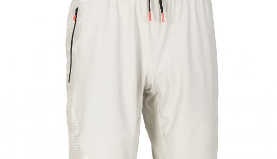 SHORT TRAINING FITNESS CAQUI ESTAMPADO BLANCO