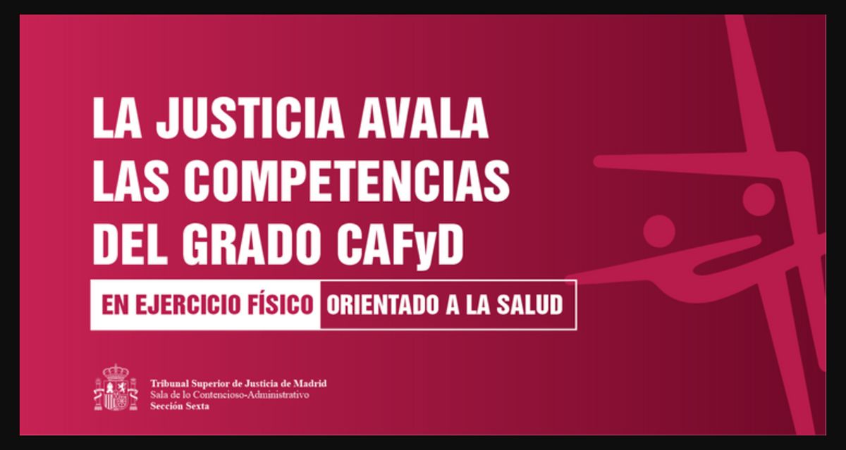 La justicia confirma que los expertos en ejercicio físico son los educadores físico deportivos (INEF)