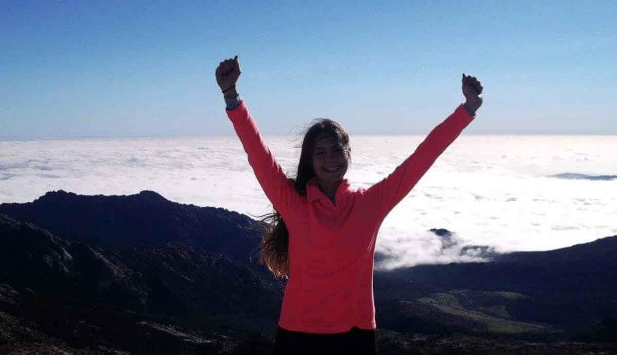 Julia Jimenez en la montaña Julia Jimenez en la montaña