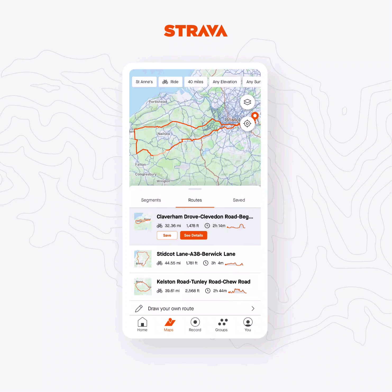 Sugerencias de rutas