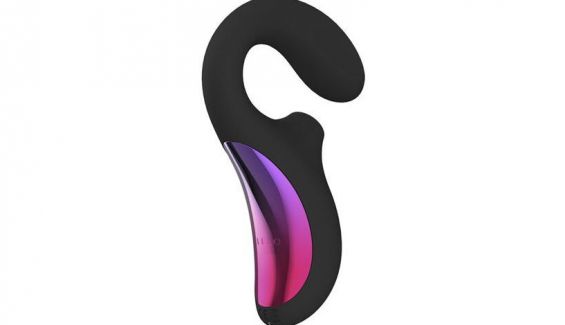 lelo enigma doble estimulacion succion masajeador negro