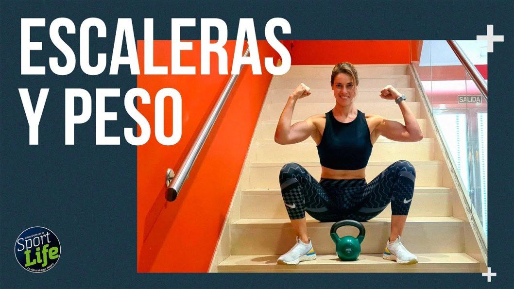Escaleras y peso: el entrenamiento eficaz y portátil