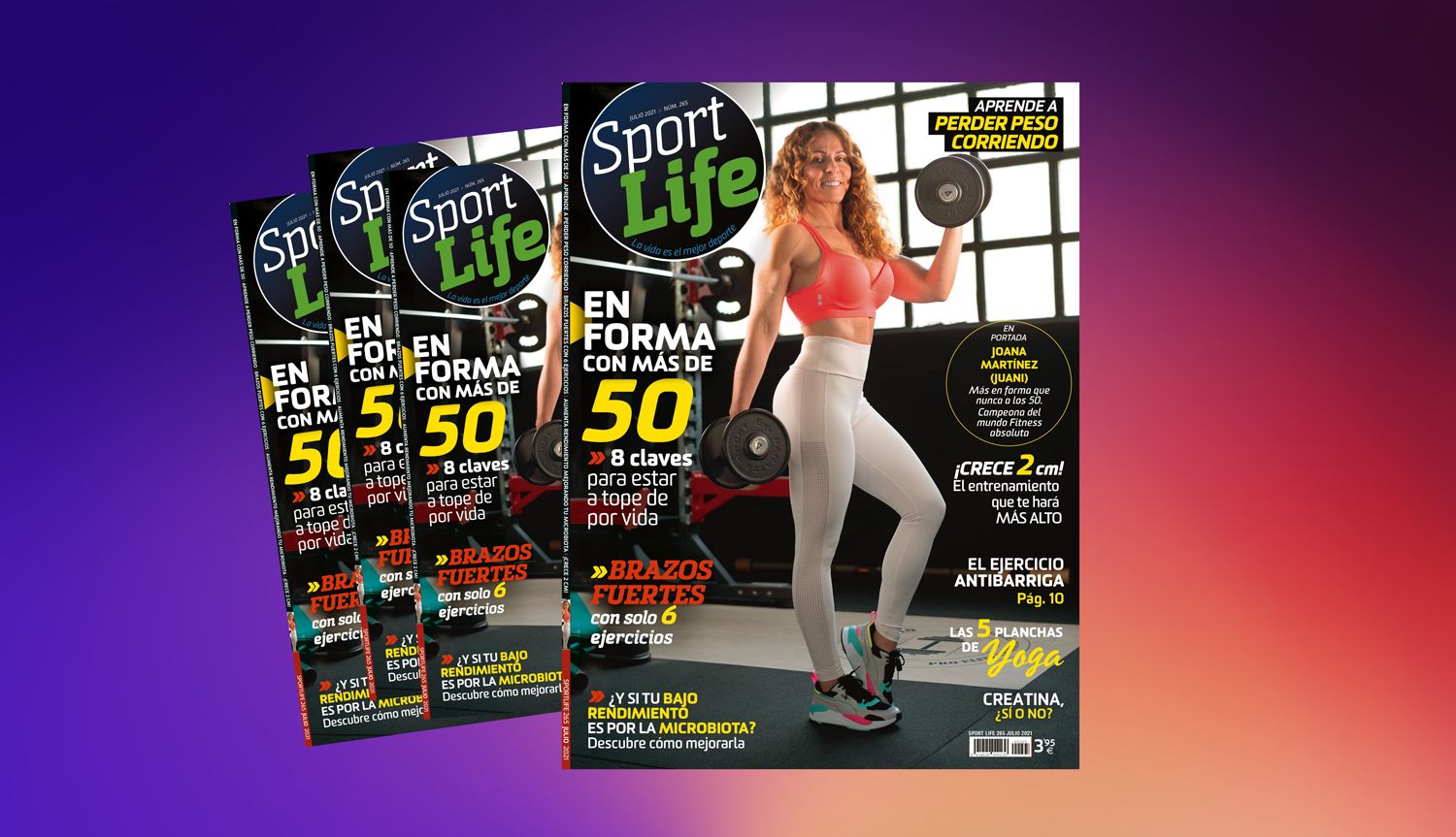 En portada Joana Martínez, una mujer muy en forma con más de 50