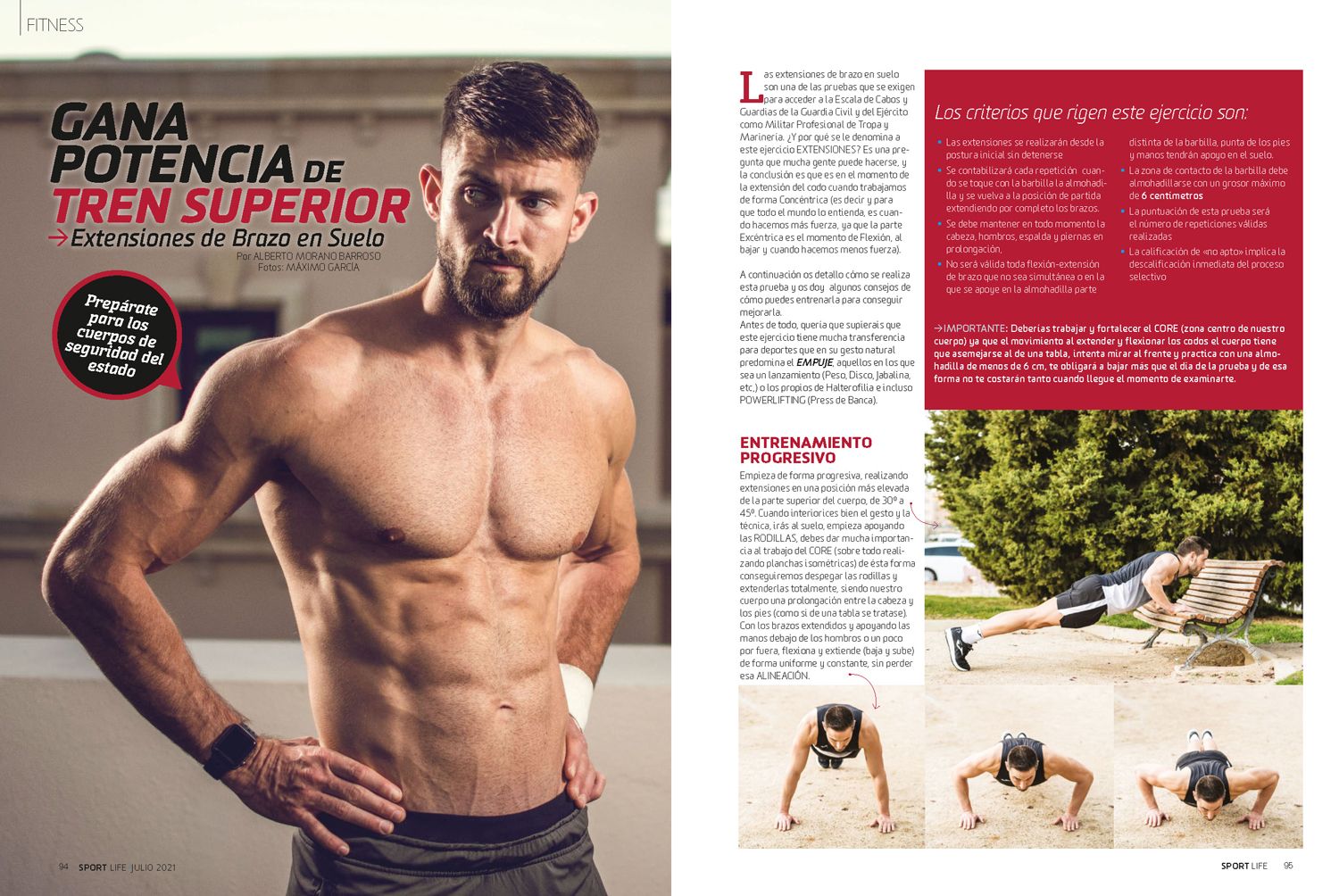 A tope con las extensiones de brazo en suelo - Sport Life A tope con las extensiones de brazo en suelo - Sport Life