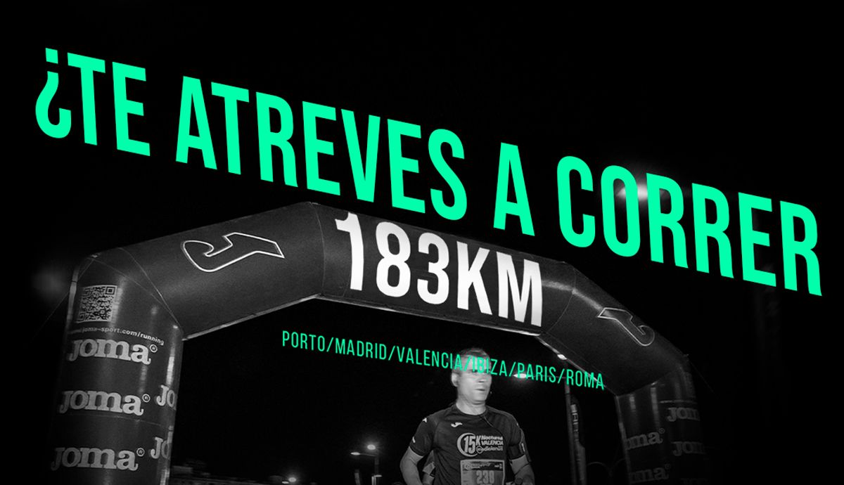 Joma te propone recorrer 183 km por Europa de carrera en carrera