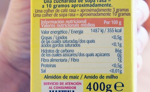 para entender las etiquetas nutricionales