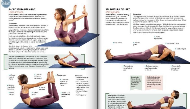 Postura del Arco (Dhanurasana) y del Saltamontes (Matsyasana)