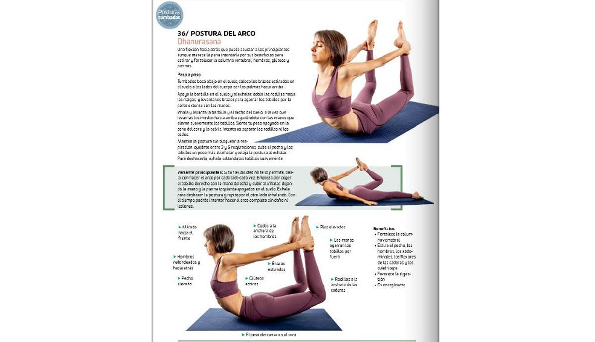 Postura del Arco o Dhanurasana en YogaFit 5