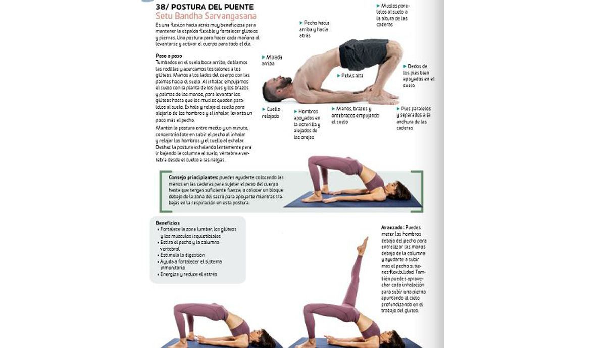 Postura del Puente o Setu Bandha Sarvangasana en YogaFit 5 Postura del Puente o Setu Bandha Sarvangasana en YogaFit 5
