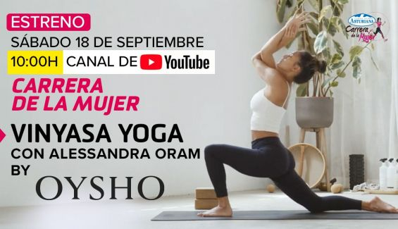Vinyasa Yoga con Alessandra Oram en la Carrera de la Mujer de Vitoria-Gasteiz