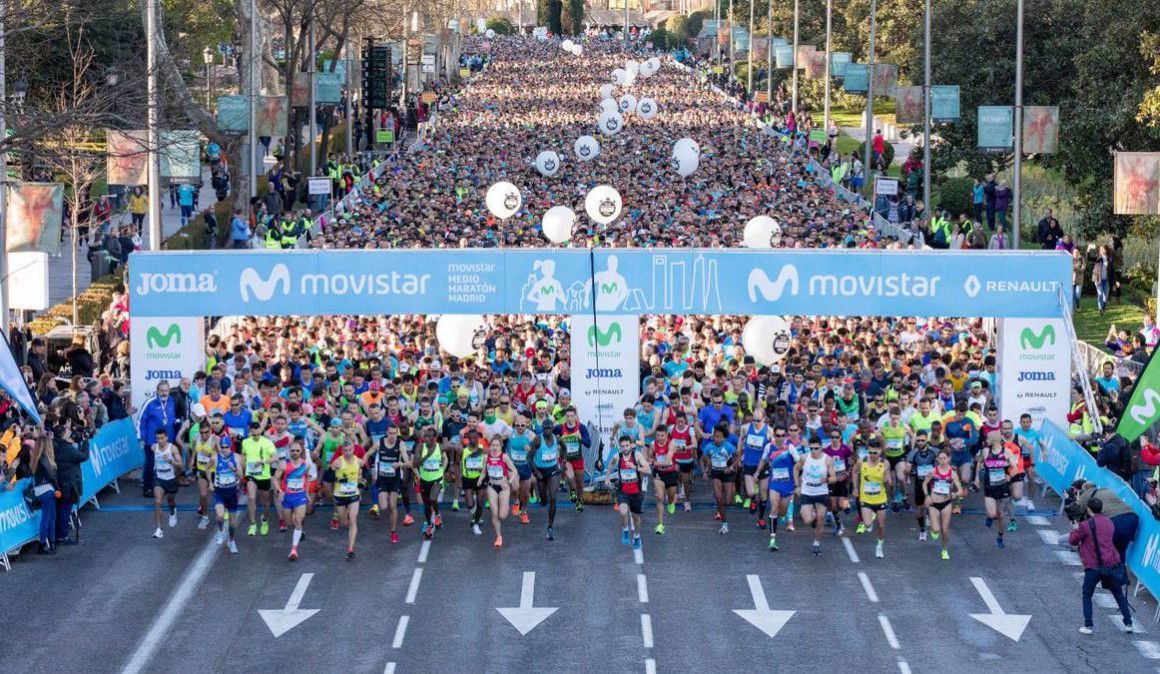La impresionante salida del Movistar Medio Maratón de Madrid