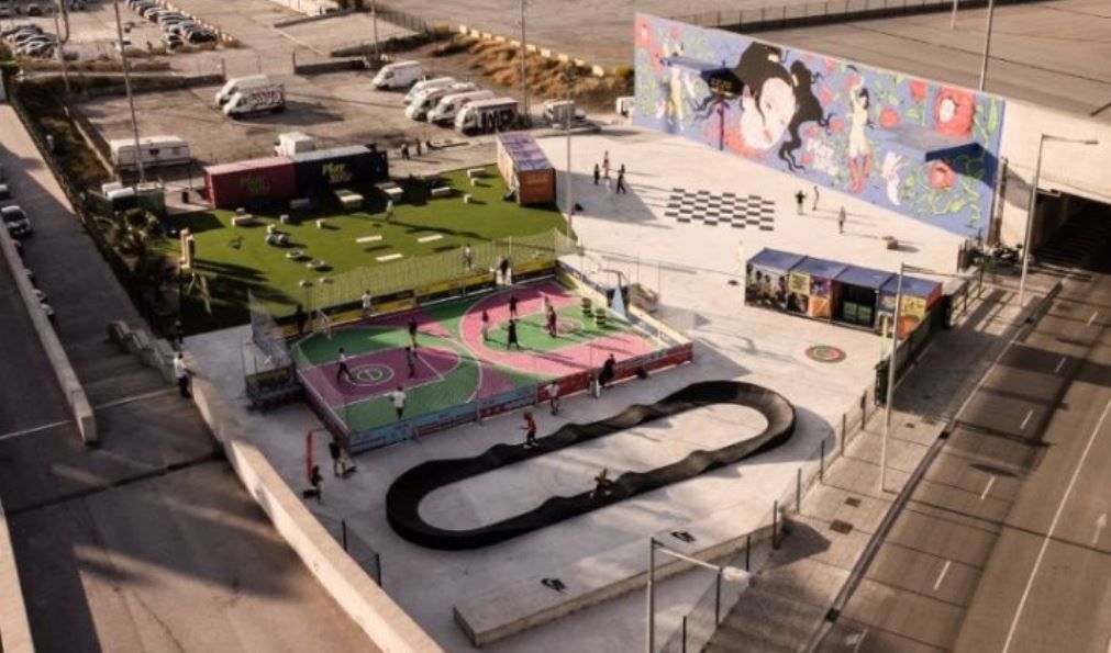 Imagen del  Play Now BCN que ha montado Nike en el Fórum