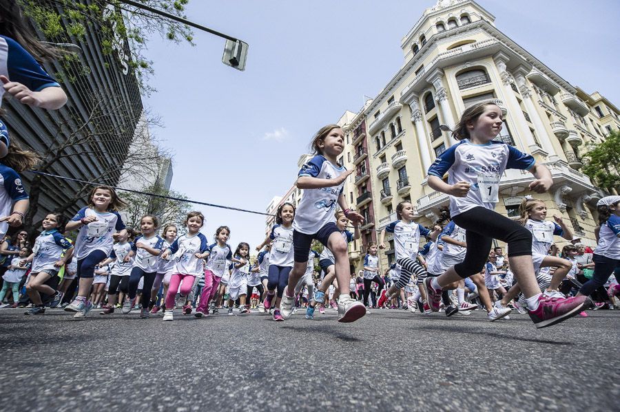 Este domingo los niños madrileños podrán correr en la calle Serrano en las pruebas infantiles de la nueva Milla de Madrid
