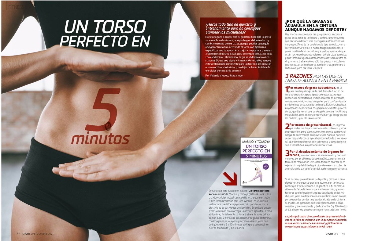 Un torso perfecto en 5 minutos, en Sport Life 267 Un torso perfecto en 5 minutos, en Sport Life 267