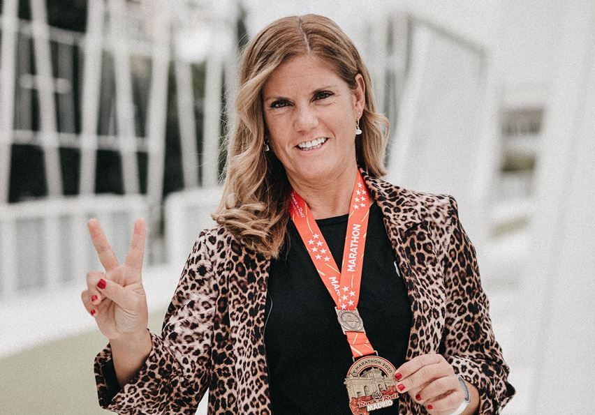 Alicia Martín Pérez. finisher del Maratón de Madrid de 2021