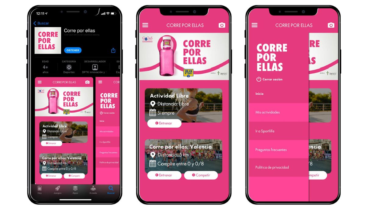Con la app 'Corre por ellas' estarás cambiando tus kilómetros por minutos de atención psicológica