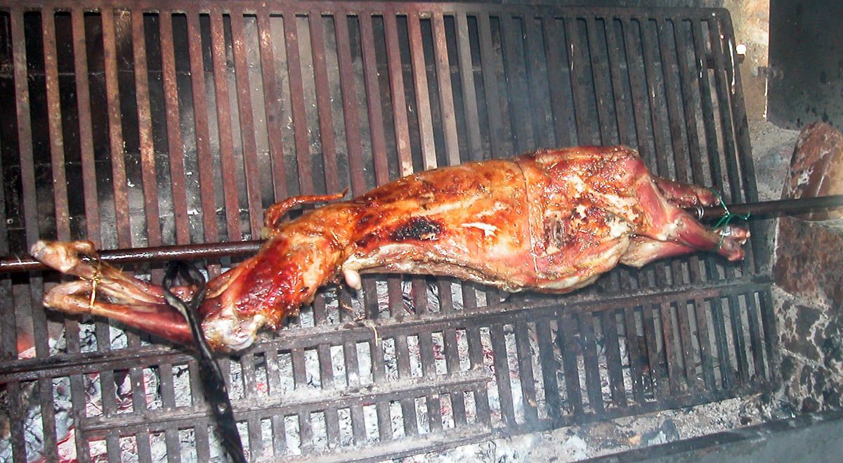 conejo asado