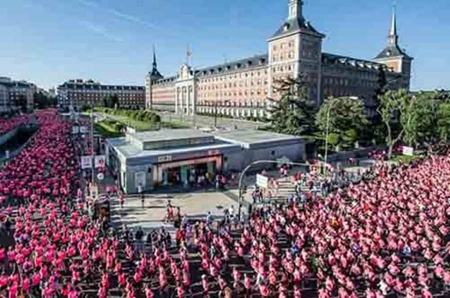 Imagen de una de las salidas de la Carrera de la Mujer Central Lechera Asturiana de Madrid