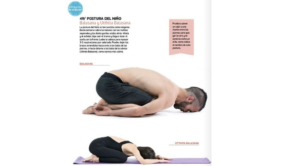 Postura del niño de Yoga en YogaFit 5