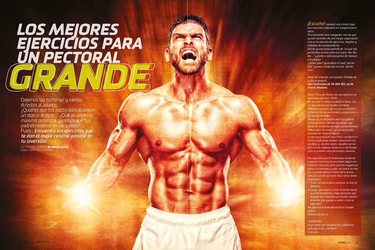 Pectorales más grandes con Sport Life de noviembre 2021