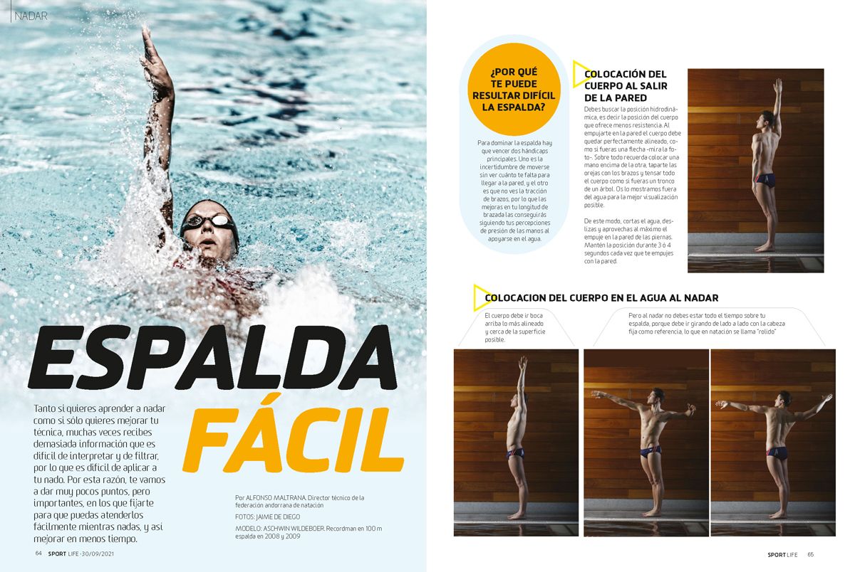 Perfecciona tu estilo de natación de espalda con Sport Life de noviembre 2021