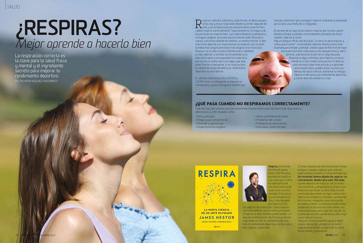 Te enseñamos a respirar en Sport Life de noviembre 2021