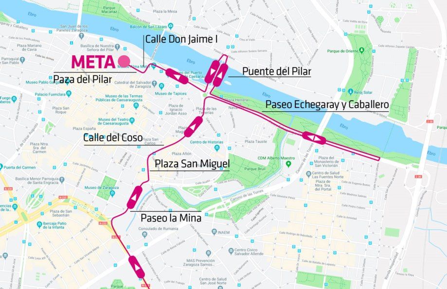 La Carrera de la Mujer Central Lechera Asturiana recorrerá este domingo 6'5 km por la capital aragonesa