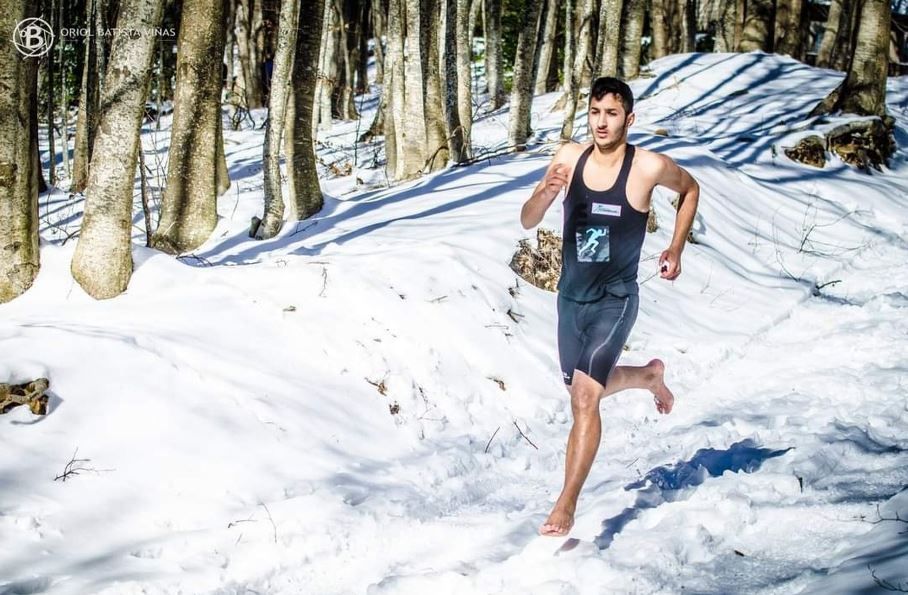 Karim El Hayani, nuevo récord Guinness de medio maratón sobre nieve y hielo
