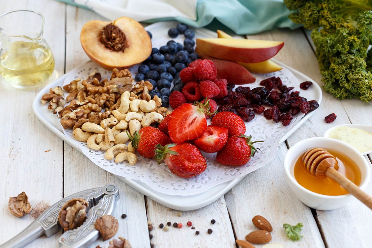 desayuno arandanos nueces frutas desayuno arandanos nueces frutas