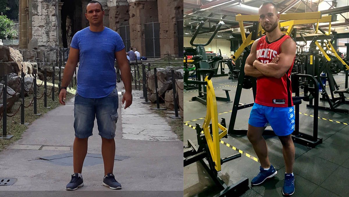 Rubén García García, bajó de 110 a 87 kilos en 3 meses