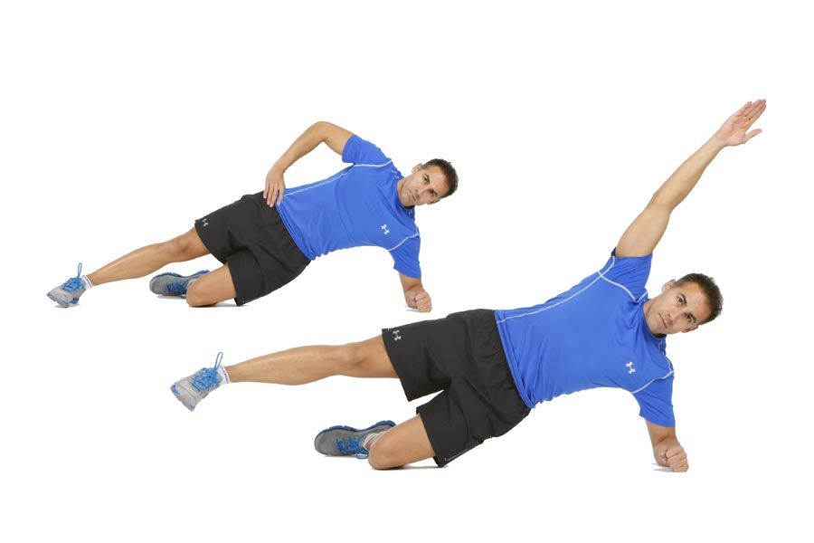 Plancha prono y lateral (glúteo medio)