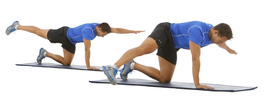 Plancha prono y lateral (glúteo medio)