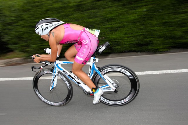 Bicicleta de triatlon.