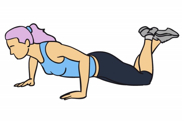 Test push-up mujer