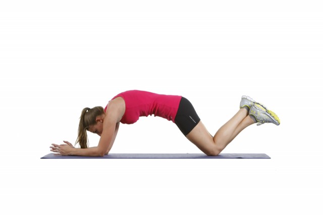 Plancha incorrecta contracción abdominal excesiva