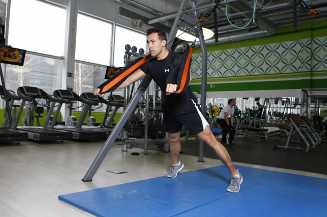 Push up suspensión programa de fuerza