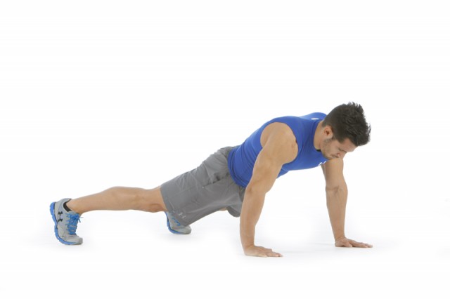 Abdominales saltos primer movimiento