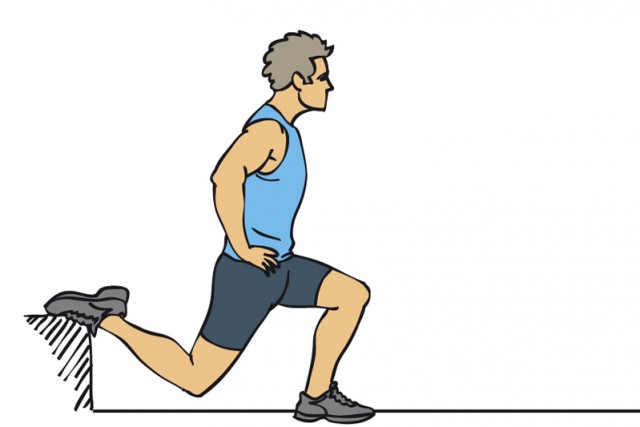 Split una pierna trail running