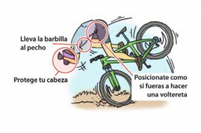 Bici cómo caer