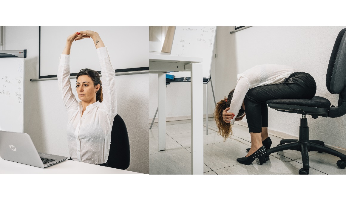 Corrección postural y activación muscular en la oficina