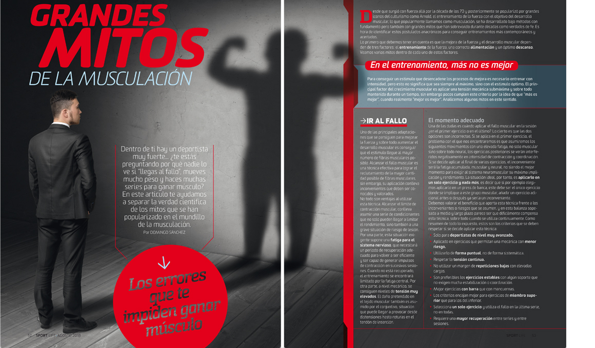 Ya está aquí la revista Sport Life de agosto y viene muy bien acompañada