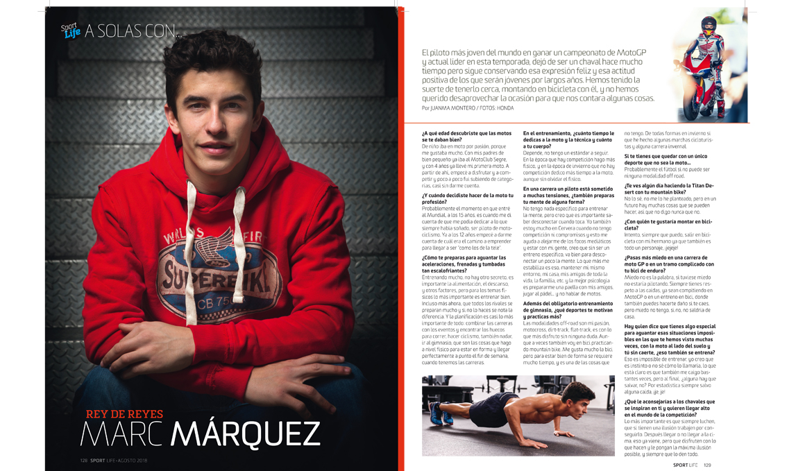Ya está aquí la revista Sport Life de agosto y viene muy bien acompañada