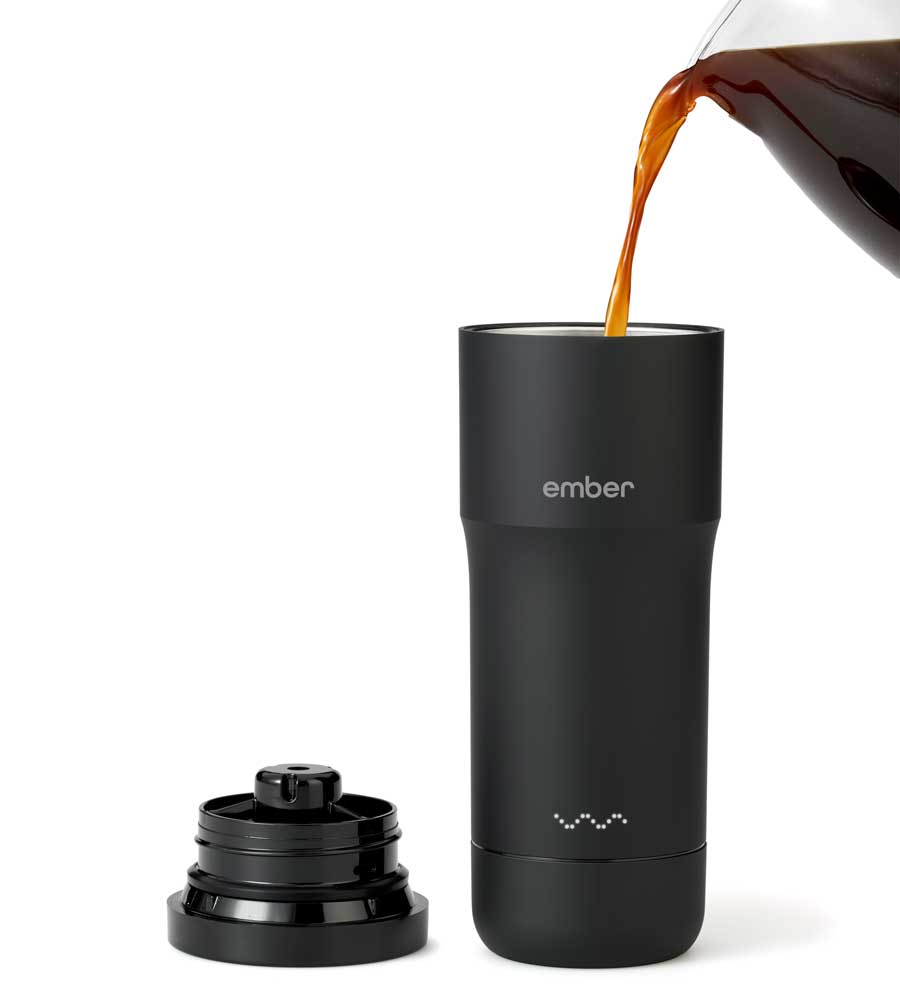 La taza con control de temperatura