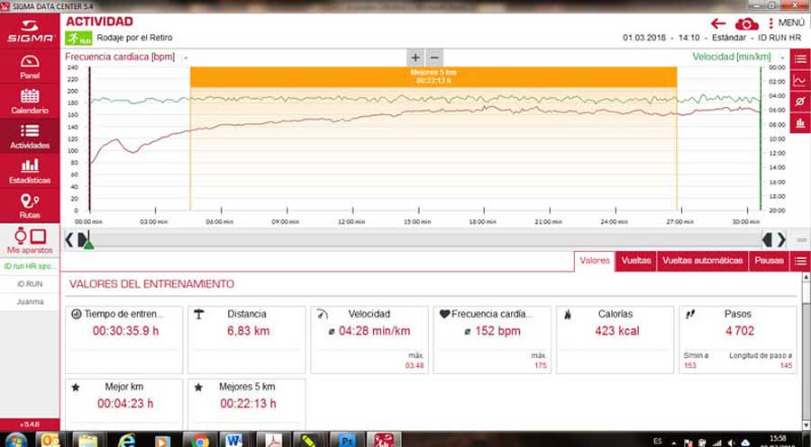 8 GPS con pulsómetro óptico