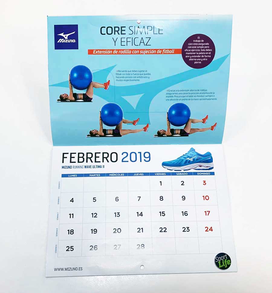 Así el Calendario Fitness que regalamos este mes con Sport Life