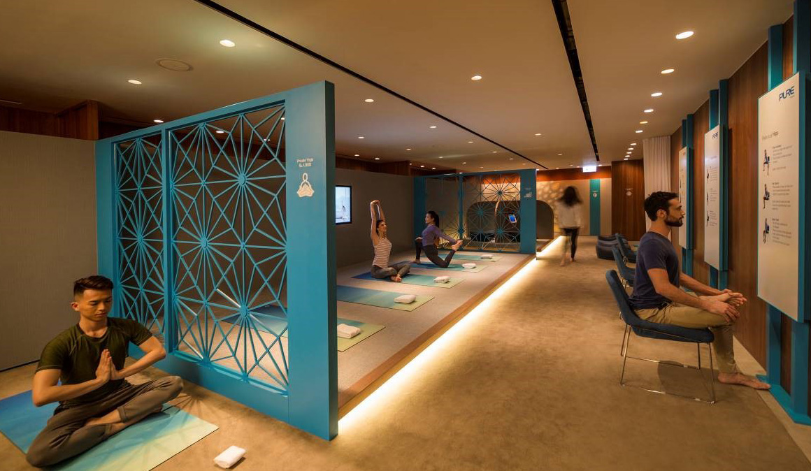 La aerolínea Cathay Pacific crea el The Sanctuary by Pure Yoga en el aeropuerto de Hong Kong
