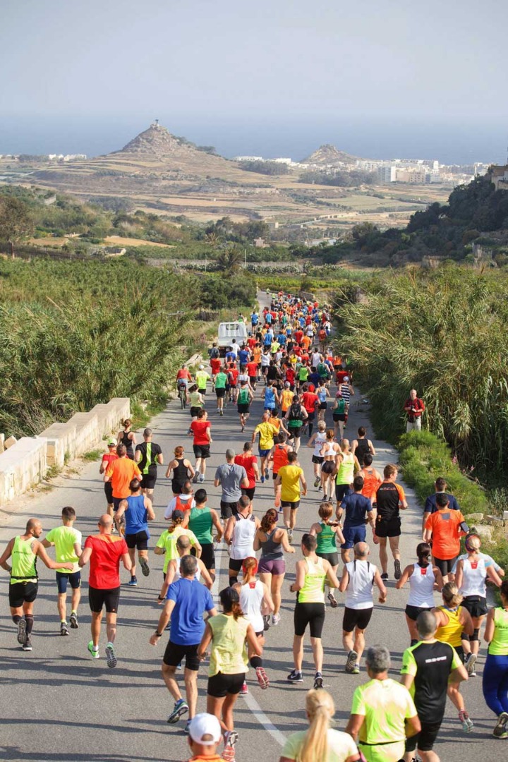 Un fin de semana de deporte con la media maratón de Gozo