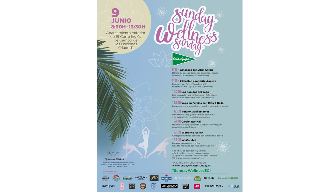 Sorteo de 20 plazas para actividades de yoga del Sunday Wellness Sunday en Yogafit